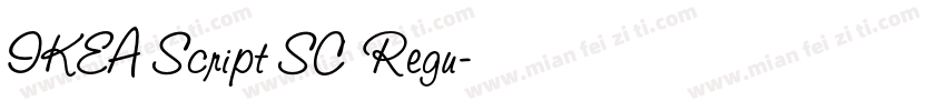 IKEA Script SC Regu字体转换